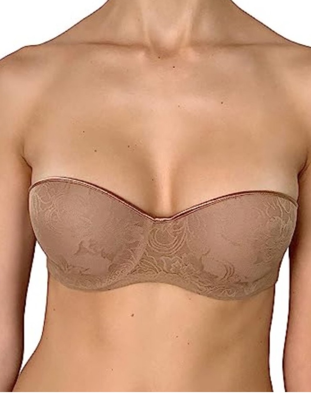 Natori Private Luxuries Convertible Lace Underwire Bra - SUNTAN